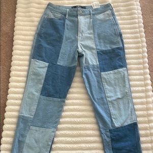 hollister color block jeans - size 7 - worn once